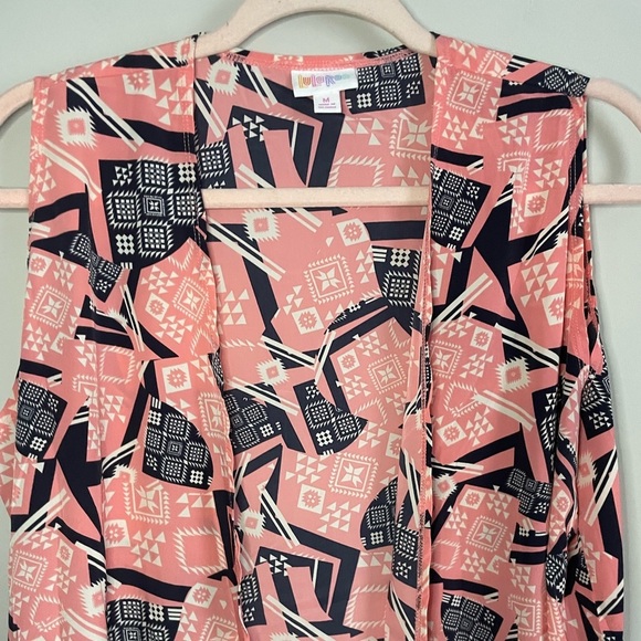 Lularoe Geometric Joy Longline Vest - Picture 2 of 9
